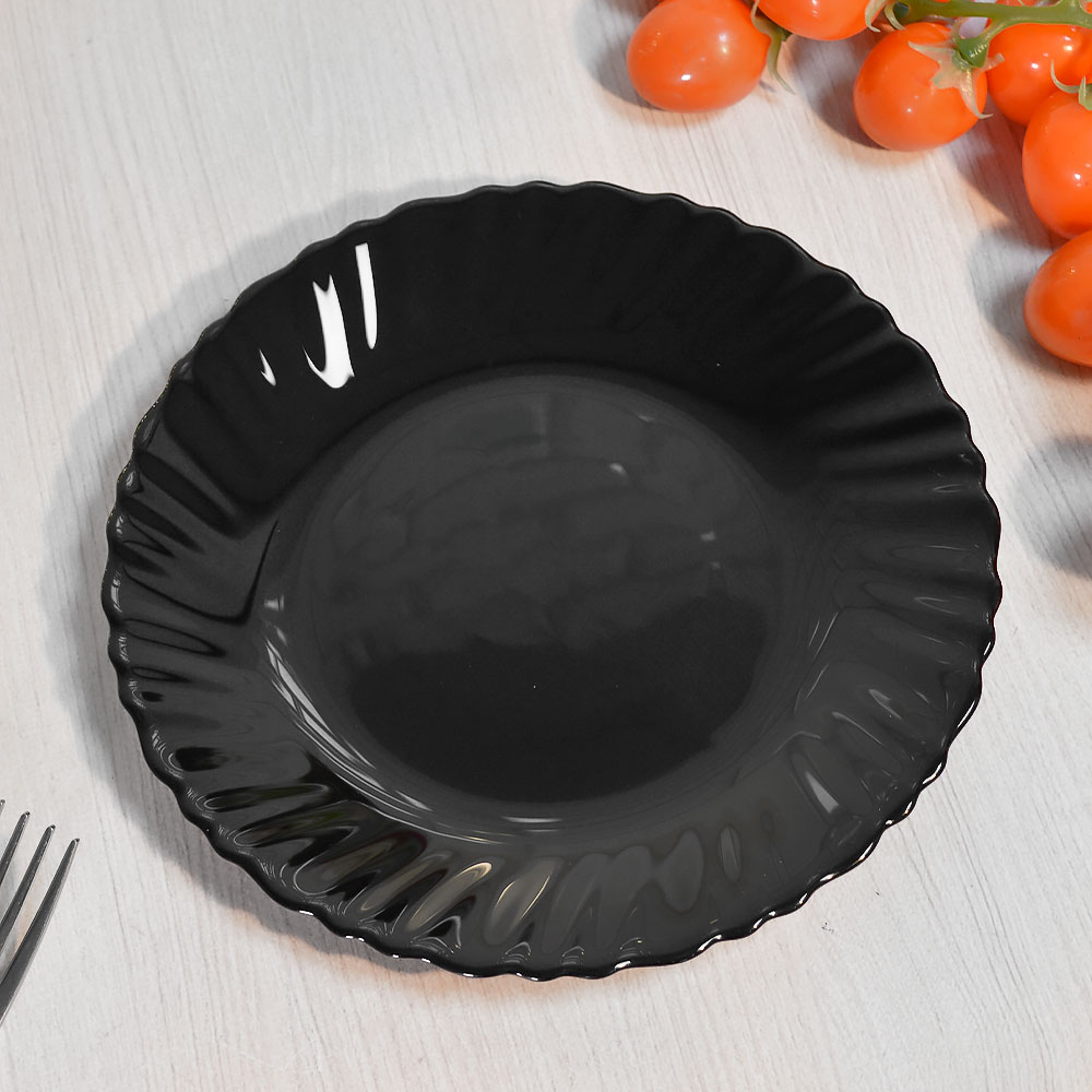 Тарелка десертная 19см Black волна