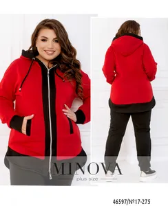 Костюм 17-275-Черный-красный Minova