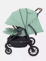 Детская прогулочная коляска для двойни Rant Twinny Wild green