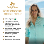 DelighTeas, Аюрведический чай с имбирем и травами для детоксикации CCF, рассыпчатая смесь, без кофеина, 85 г (3 унции)