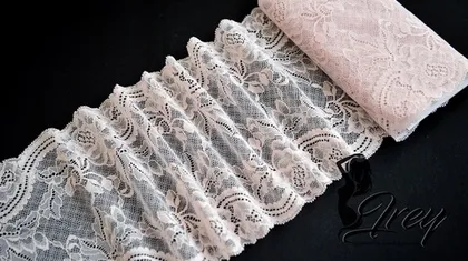 Новинка - эластичное кружево пудрового цвета