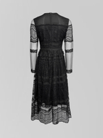 Платье JinPaiYa 1006 длинное с отделкой кружевом на молнии сзади