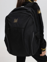 Рюкзак с индивидуальной вышивкой черный (Миди)