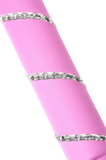 Розовый флоггер Anonymo - 64 см. (Цвет: розовый)