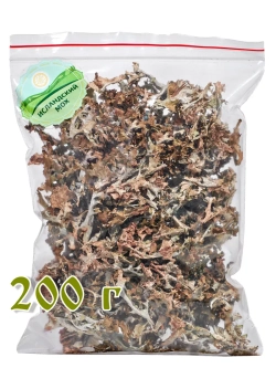Исландский мох цетрария цельный, 200 г.