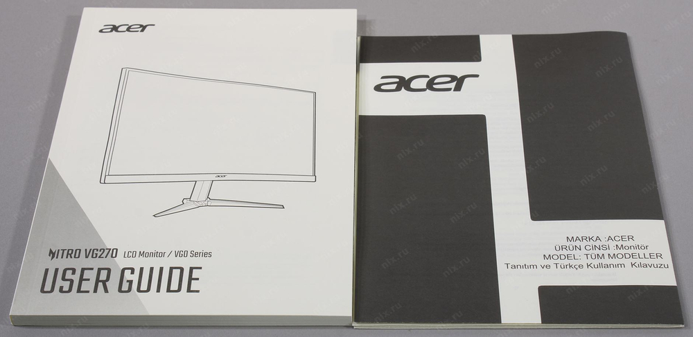 27"    ЖК монитор Acer &lt;UM.HV0EE.303&gt; VG270M3bmiipx &lt;Black&gt; (LCD,  1920x1080, HDMI,  DP)