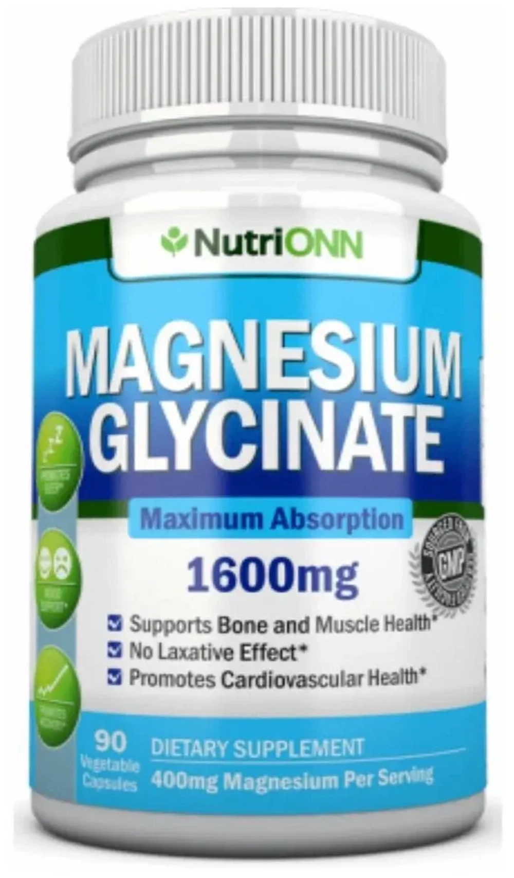 NutriONN магний глицинат, 1600 мг, 90 капсул