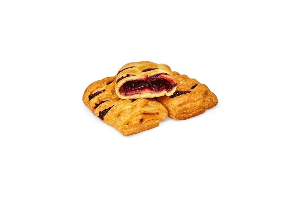 Мини-слойка с малиновой начинкой Русь Бейкери (40гр/180шт)