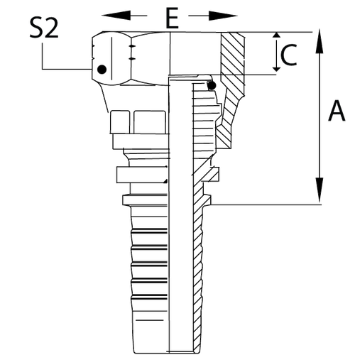 Фитинг DN 06 DKO-S (Г) 18x1.5 10   накидная гайка