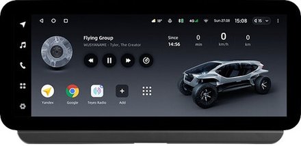 Магнитола для Toyota Corolla E210 2019-2024+, Corolla Cross (рамка LUX) - Teyes LUX ONE ROUND монитор 12.3", Android 10, ТОП процессор, CarPlay, 4G SIM-слот
