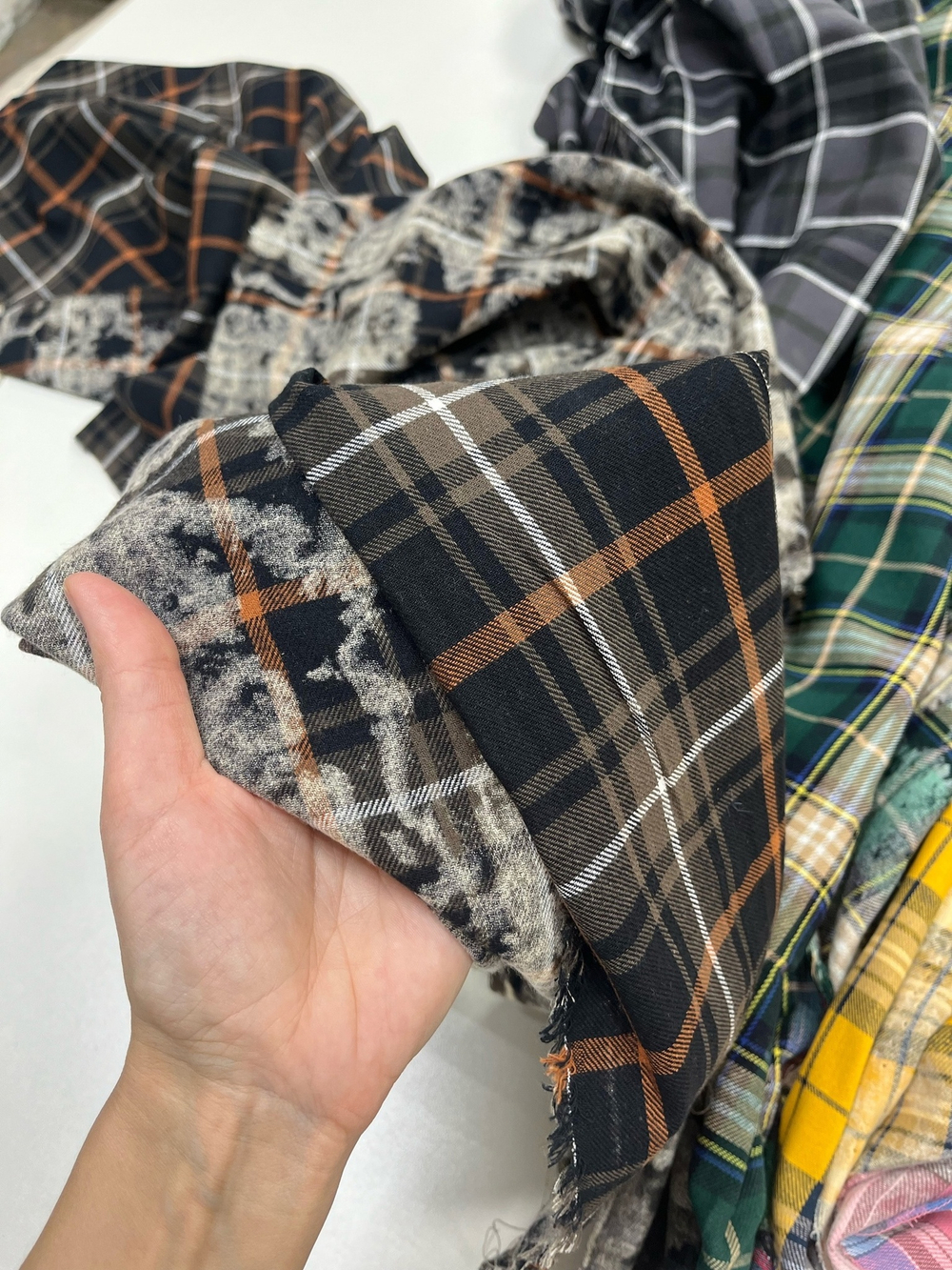 Фуле варенка коричневая клетка