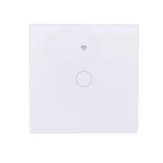 Умный беспроводной сенсорный выключатель света с Wi-fi стекло белый глянец