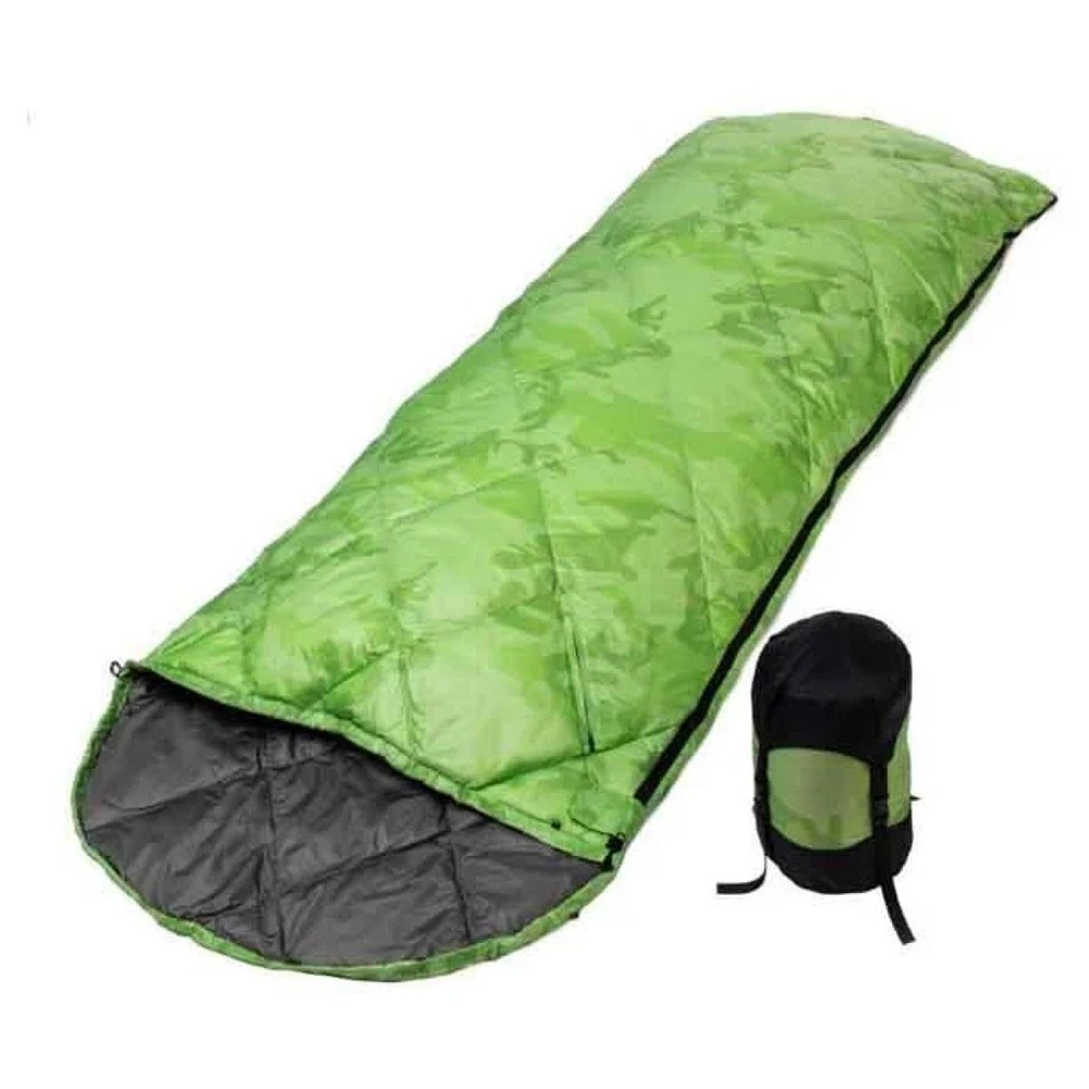 Спальный мешок пуховый Premier fishing зеленый 210х72см (t-5C) (PR-SB-210x72-G)