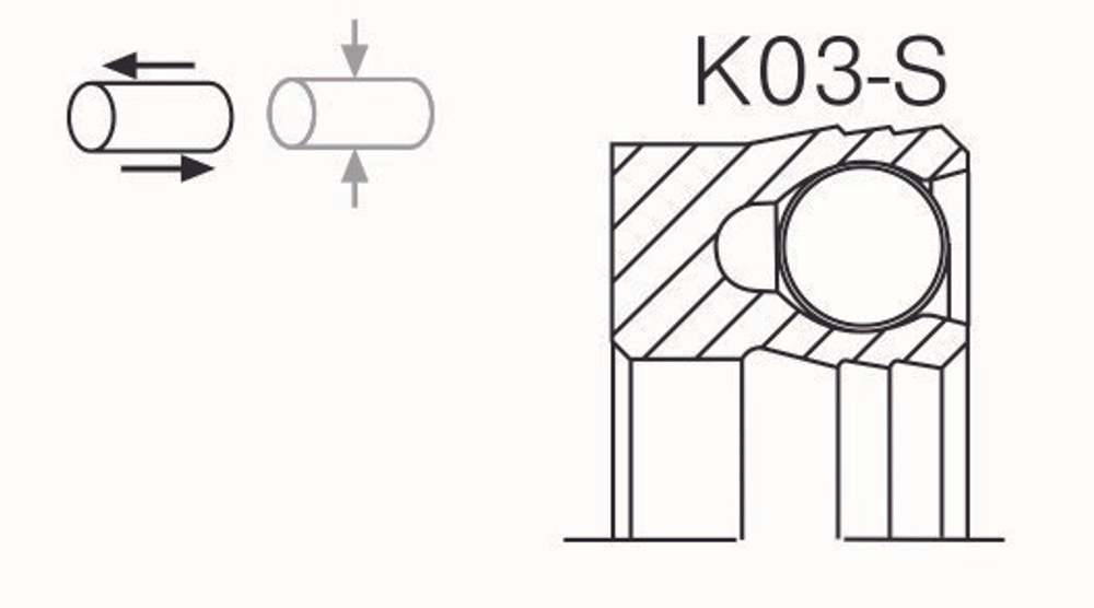 Уплотнение поршня K03-S аналог аксиос Aksios
