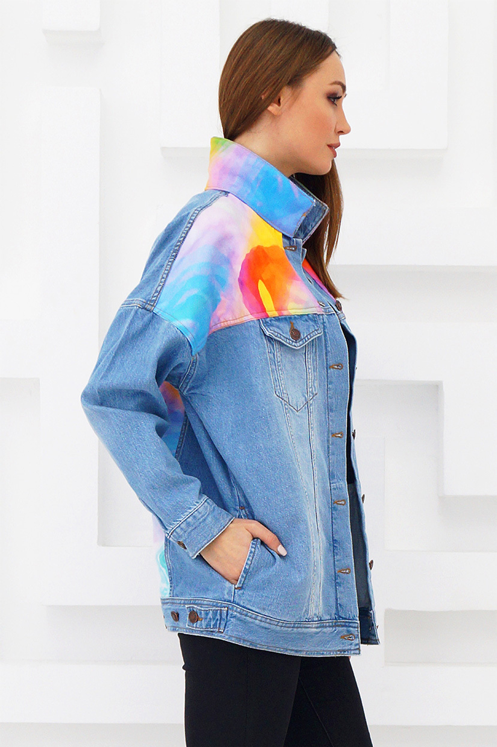 LIGVIANNI Джинсовая куртка Denim Jacket Flamingo