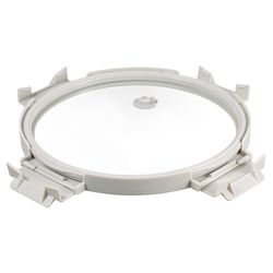 Контейнер для запекания и хранения круглый Click Glass, 1,3 л, светло-серый