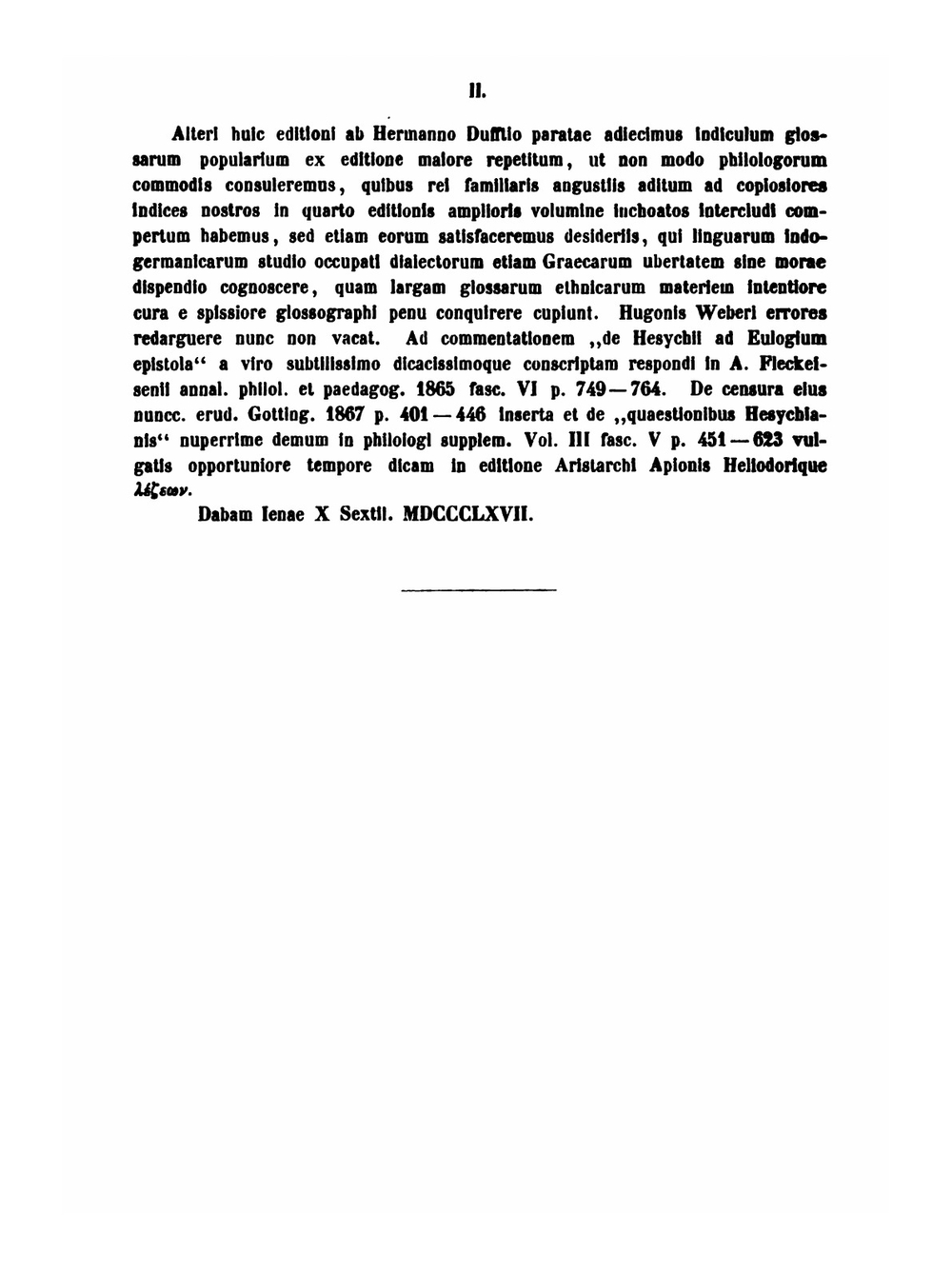 Hesychii Alexandrini. Lexicon | Moritz Schmidt Hesychius