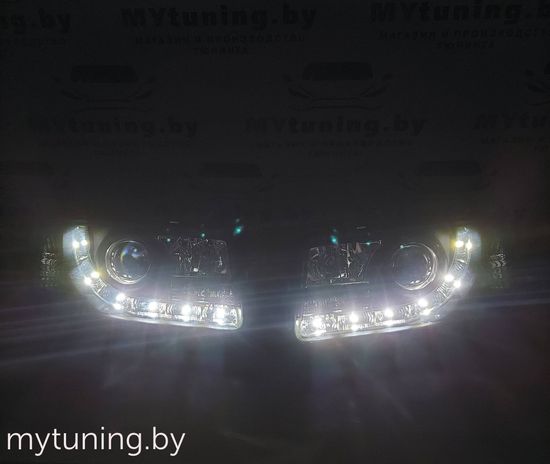 Передние фары DAYLIGHT BLACK для Audi 80 B4