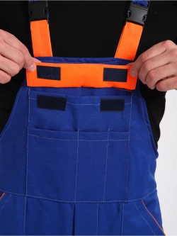 Комбинезон рабочий голубой Великан на лямках