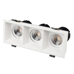 Светильник MS-FLOW-BUILT-S230x85-3x12W Warm3000 (WH, 15 deg, 230V) (Arlight, IP20 Металл, 5 лет) 055921