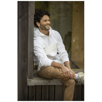 Мужской свитер анорак Sayan на молнии на половину длины с капюшоном