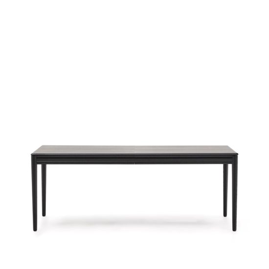 Раздвижной стол Lenon черный из шпона и массива дуба 200(280)x90 Испания 