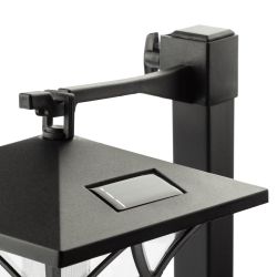 Светильник уличный ЭРА SL-PL155-PST а солнечной батарее пластик черный 155 см | Садовые декоративные светильники