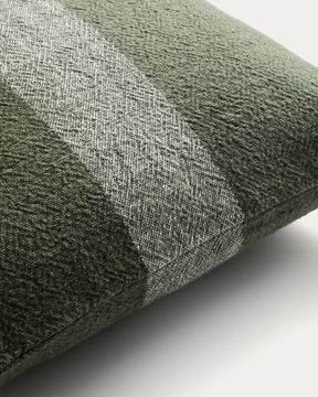 Чехол для подушки Nurei из зеленого хлопка и льна, 50 x 50 см