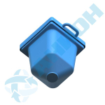 Бункер 60 л Анион 60 л. конусный (550x470x660см;синий) - арт.559505