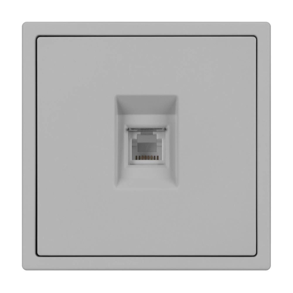 Механизм телефонной розетки SCT-NOBE-MTL1-SFPL-IS (RJ-11, 4C) (Arlight, Никель) 061893