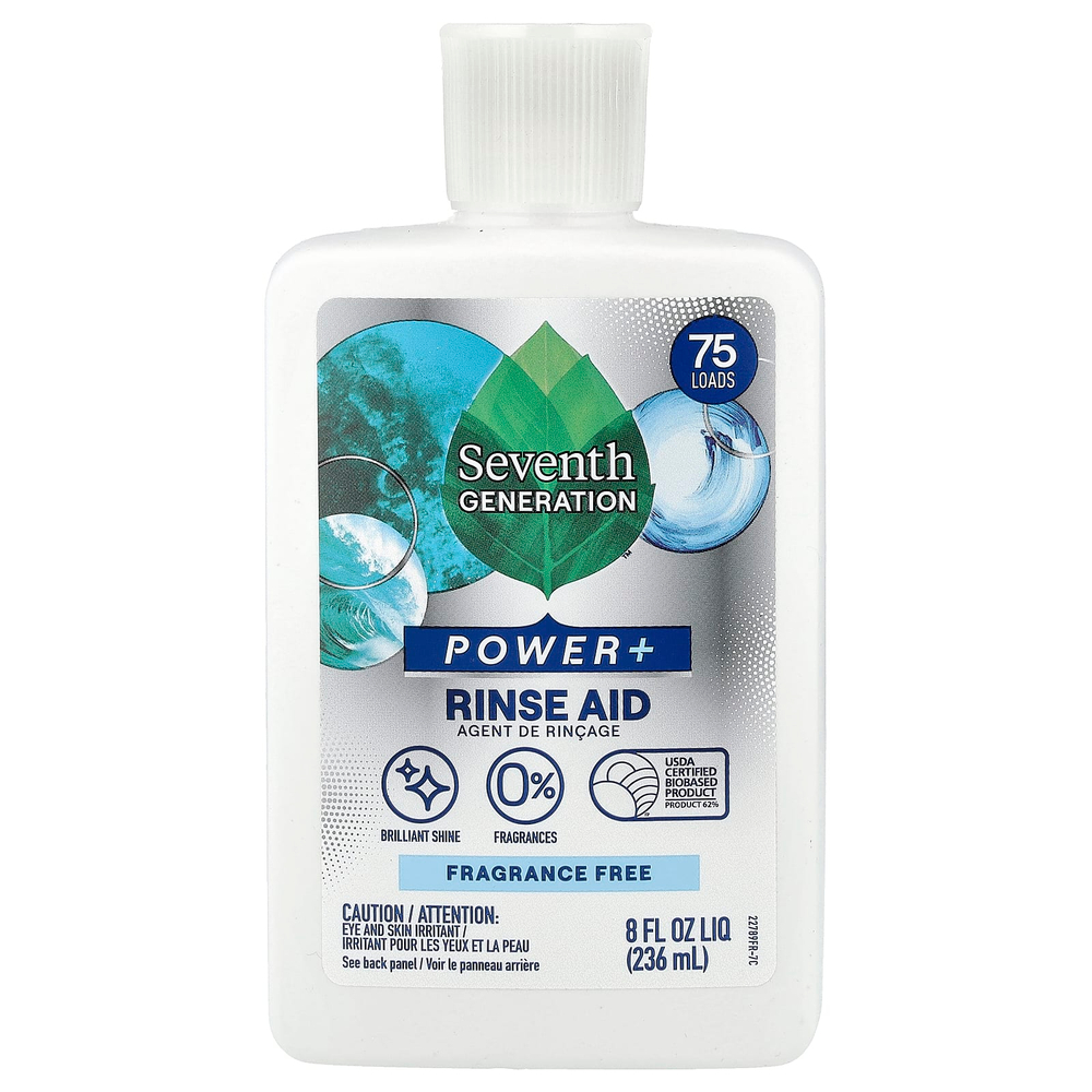 Seventh Generation, Power +, ополаскиватель, без отдушек, 75 порций, 236 мл (8 жидк. Унций)