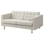 2-местный диван - IKEA LANDSKRONA/ЛАНДСКРОНА ИКЕА, 78х89х164 см, белый
