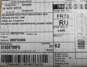 Пластина задняя пола для RM6 NE B, 51009799F0 Schneider Electric