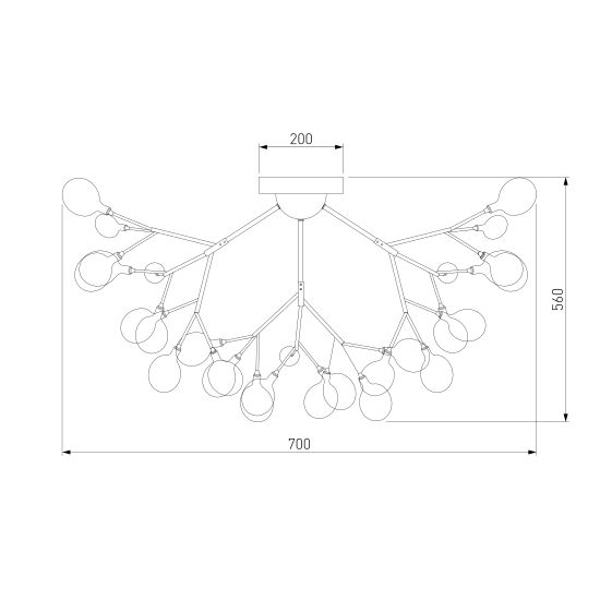 566 / потолочный светильник