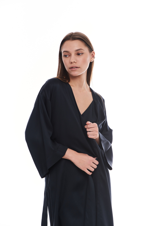 Халат-кимоно из тенселя макси one size