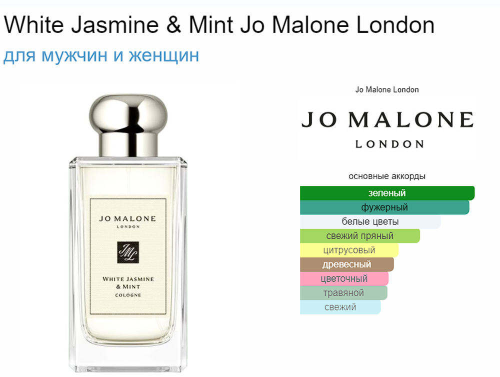Тестер парфюмерии Jo Malone White Jasmine And Mint TESTER 100ml (duty free парфюмерия)