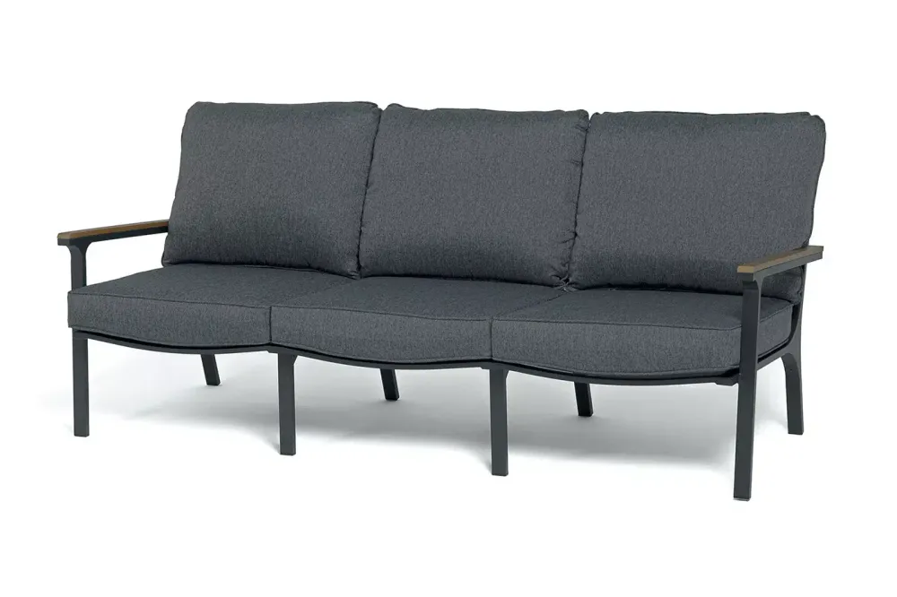 "Крокус" лаунж-зона 5-местная из алюминия, цвет темно-серый