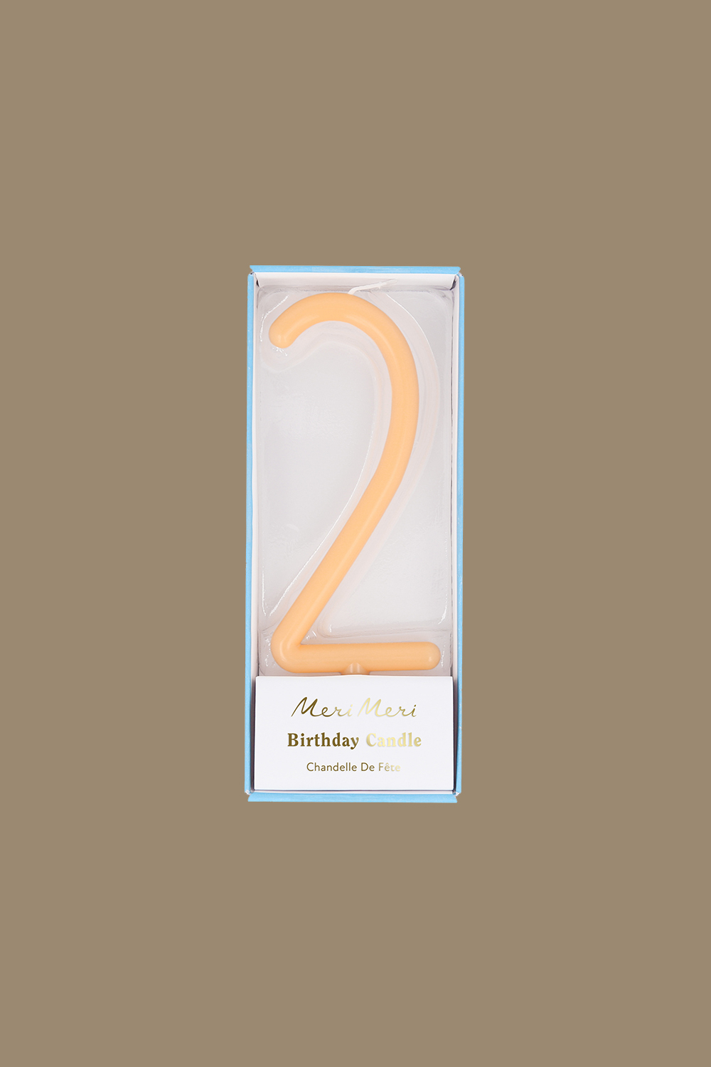 Свеча-цифра тонкая, в ассортименте