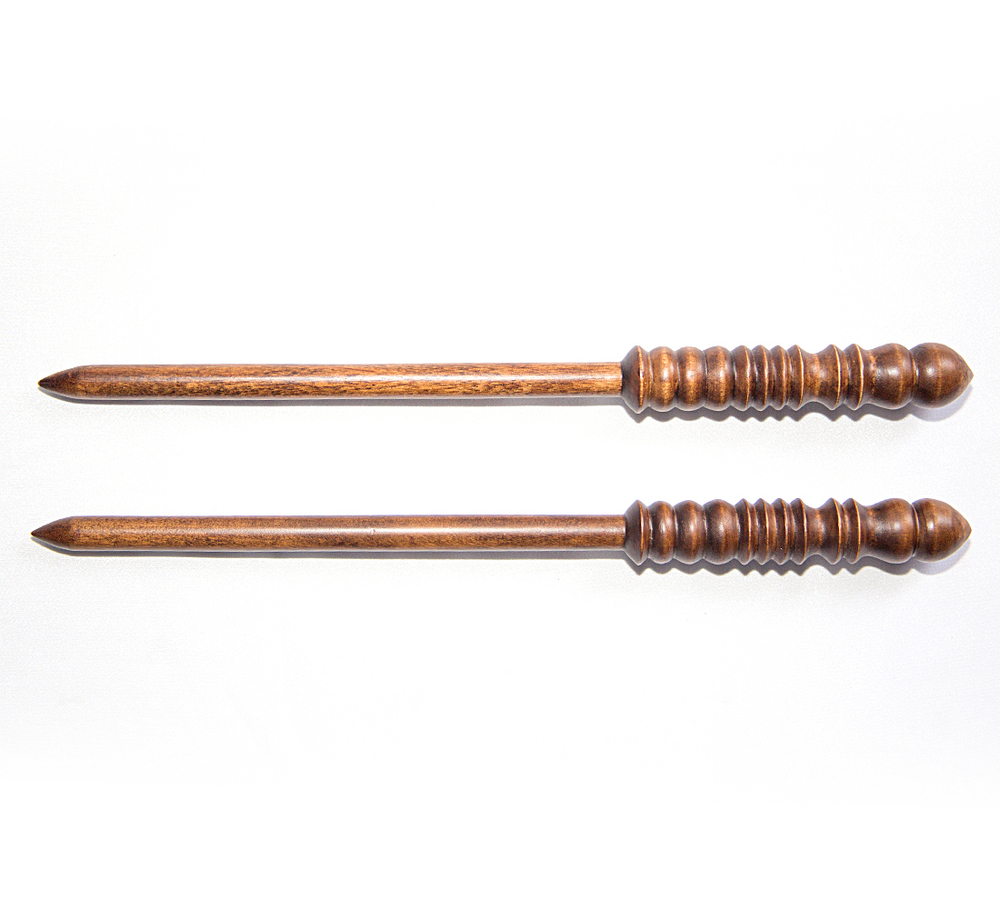 Спицы для вязания из дерева 10мм/305мм прямые береза #N3