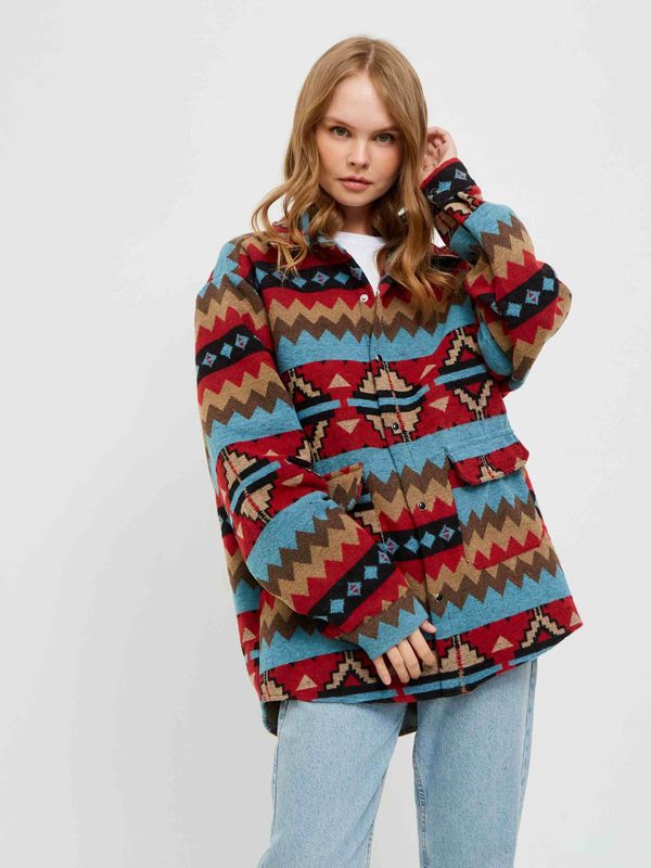 Рубашка Этно красно-синяя - фото 1