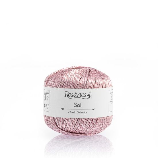 Пряжа ROSARIOS 4 Sol (44% хлопок, 35% полиэстер, 11% металлик, 10% полиамид)