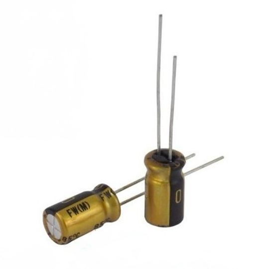 Конденсатор электролитический 10мкФ 100в 85°С FW / 6,3х11 / Nichicon