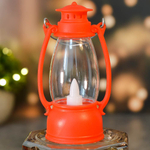 Сувенир новогодний с подсветкой "Лампа. Семейный вечер" 6*6*13см, красный 992672