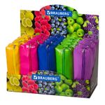 Пенал-косметичка BRAUBERG, под искусственную кожу, ассорти 5 цветов, "Блеск", 20х6х4 см, дисплей, 223896