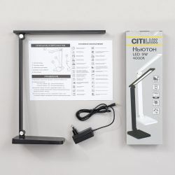 Citilux Ньютон CL803081 Настольный светильник с диммером Чёрный