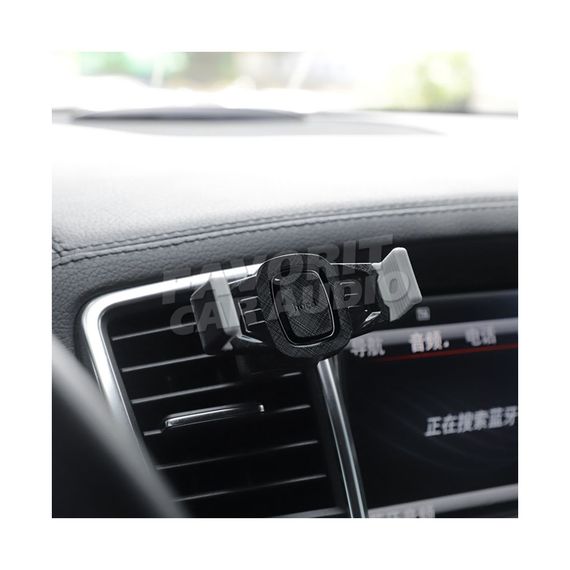 Держатель HOCO CA38 Platinum sharp воздуховод шарнир чёрный