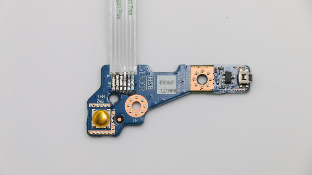 Плата питания с кнопкой включения для ноутбука Lenovo ideapad 300-15ISK, с кабелем (5C50K38215), оригинал