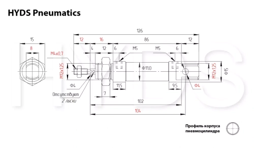 DSNU-10-40-P-A Пневмоцилиндр