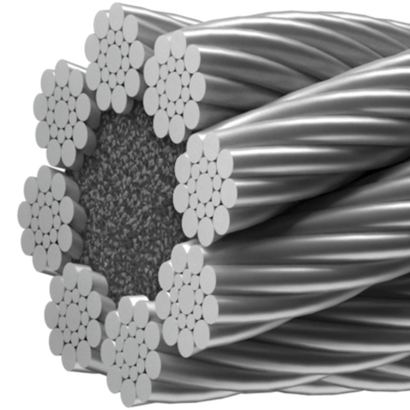 Канат DIN EN 12385-5 8,0  sZ-1570(1370/1770) ПП А1 8х19S-FC Северсталь-метиз