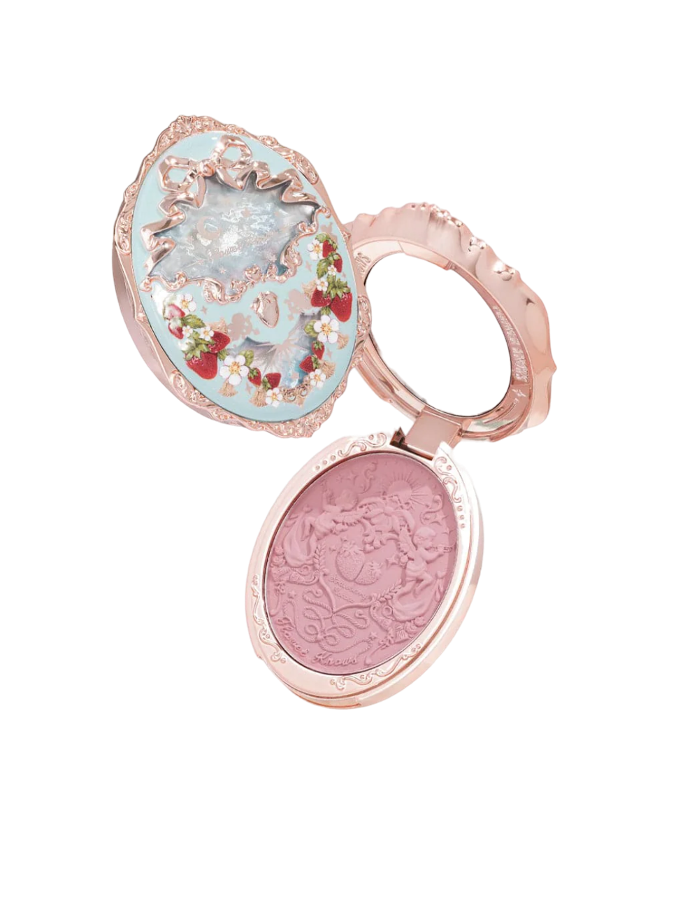 Flower Knows Strawberry Rococo Series Embossed Blush - 02 Pure Rhyme